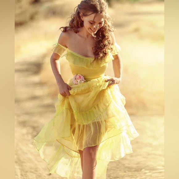 LoveShackFancy Joanne Yellow Maxi Dress - Picture 10 of 10